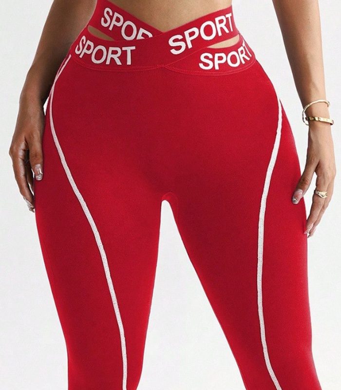 Leggings Push Up Rojo