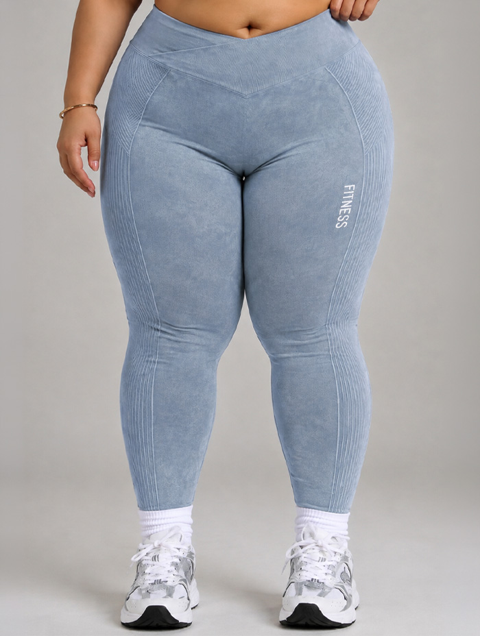 Leggings Push Up Gris Plus