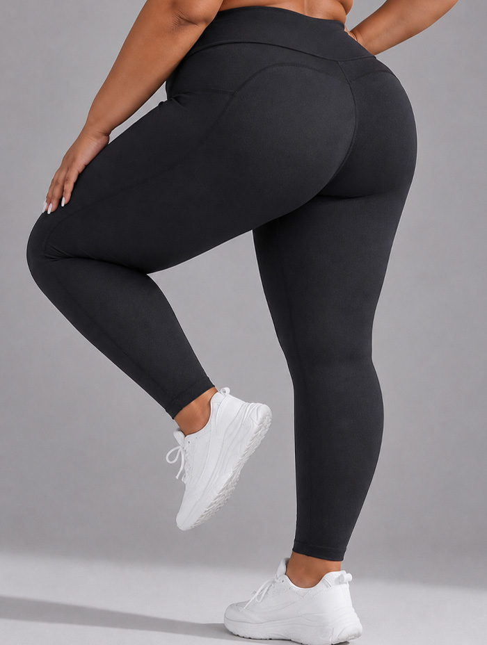 Legging Sin Push Up Negro