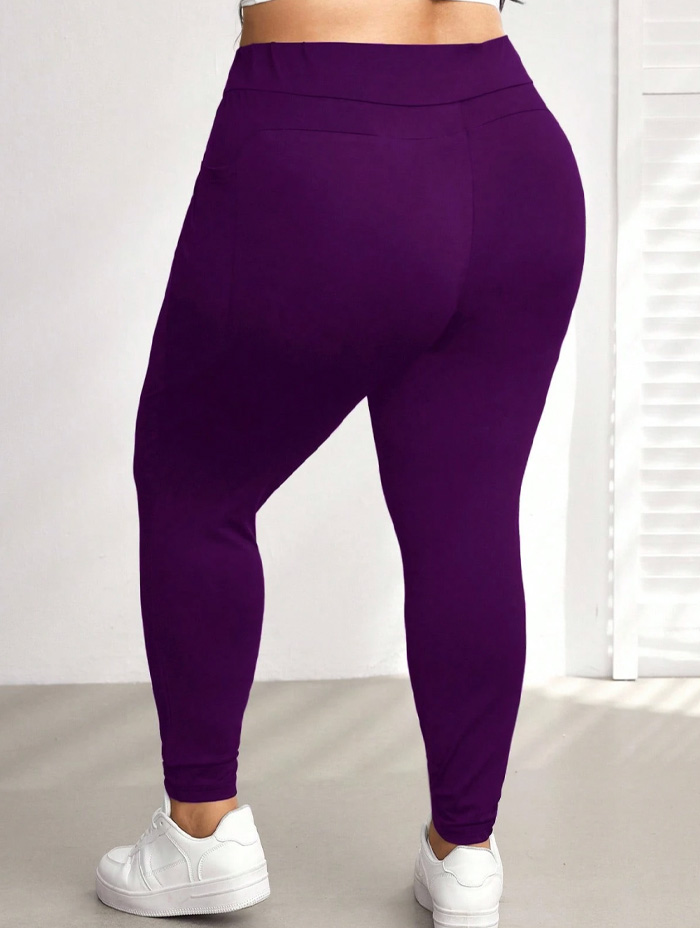 Legging Morados Sin Push Up